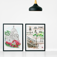 Load image into Gallery viewer, Official Watercolor Painting of Paris Street With BicycleBicycle