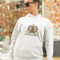 Load image into Gallery viewer, Hoodie White La Vie Est Belle With Heart