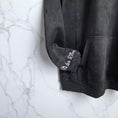 Load image into Gallery viewer, Hoodie Suede Black Courage Force Vaillance