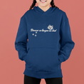 Load image into Gallery viewer, Child Hoodie Navy Donner sa Langue au Chat