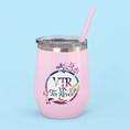 Load image into Gallery viewer, Thermo Wine Mug Pink VTR Vis Tes Rêves Multicolor