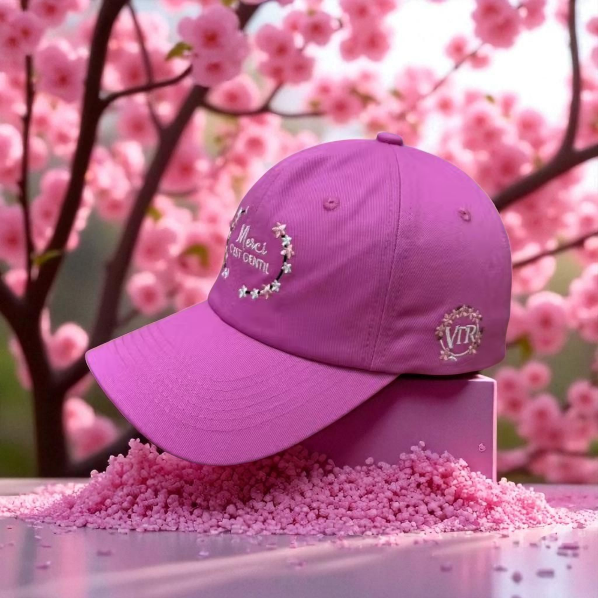 Cap Merci C'est Gentil Cherry Blossoms