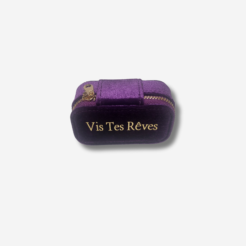 Jewelry Box Rectangle Velvet Purple Vis Tes Rêves