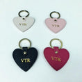 Load image into Gallery viewer, Leather Keychain Heart VTR
