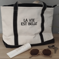 Load image into Gallery viewer, Two-toned Customizable Tote Bag
