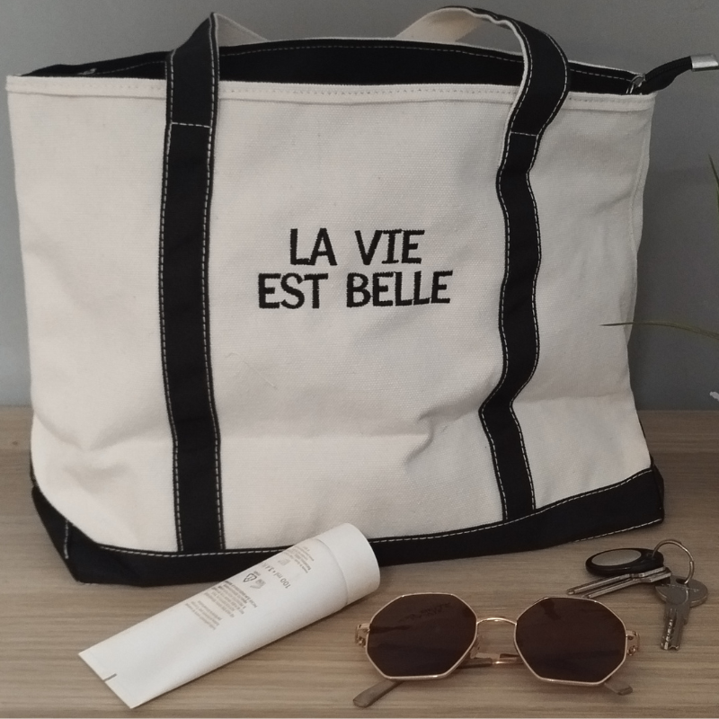 Two-toned Customizable Tote Bag
