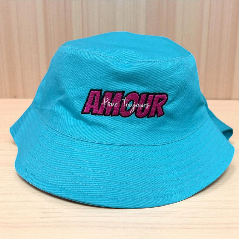 Hat Bob Blue Amour Pour Toujours Pink Blue