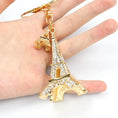 Load image into Gallery viewer, Eiffel Tower Key Ring With Rhinestone
