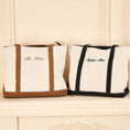Load image into Gallery viewer, Two-toned Customizable Tote Bag
