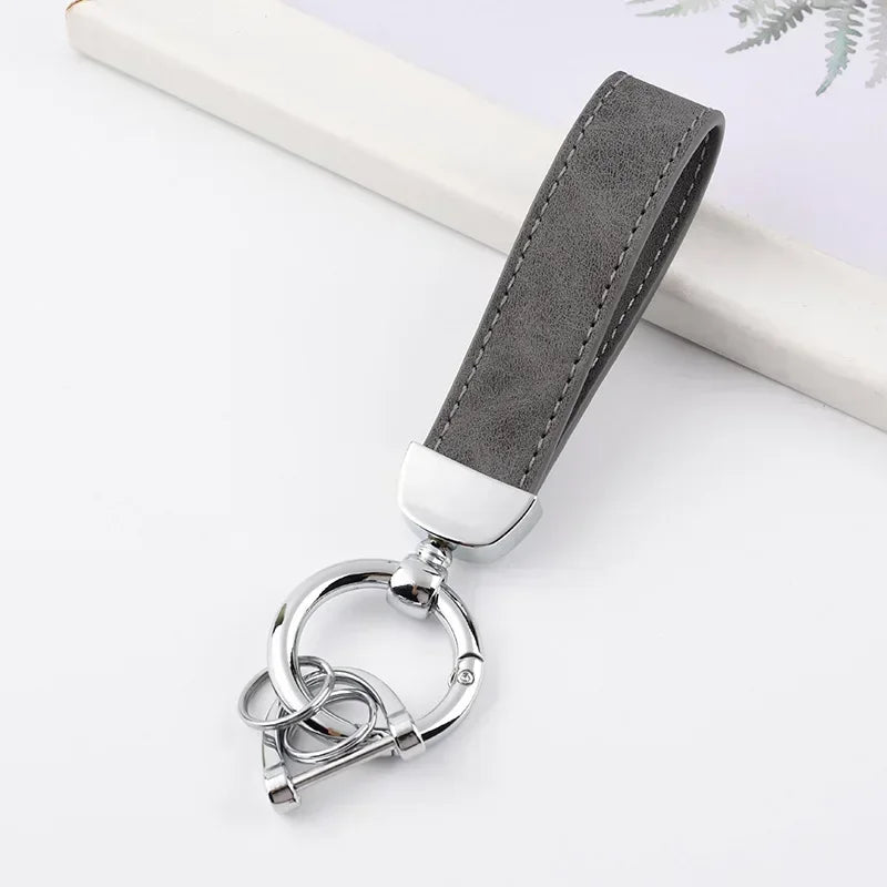 Customizable Leather Key Ring