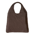 Load image into Gallery viewer, Knitted Wool Tote Bag Customizable Embroidery Brown
