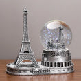 Load image into Gallery viewer, Eiffel Tower Light Crystal Ball Music Box

