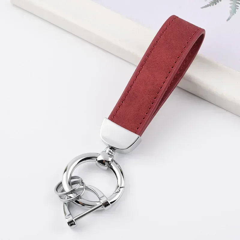 Customizable Leather Key Ring
