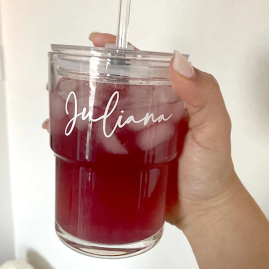Customizable Glass Travel Mug