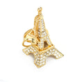 Load image into Gallery viewer, Eiffel Tower Key Ring With Rhinestone
