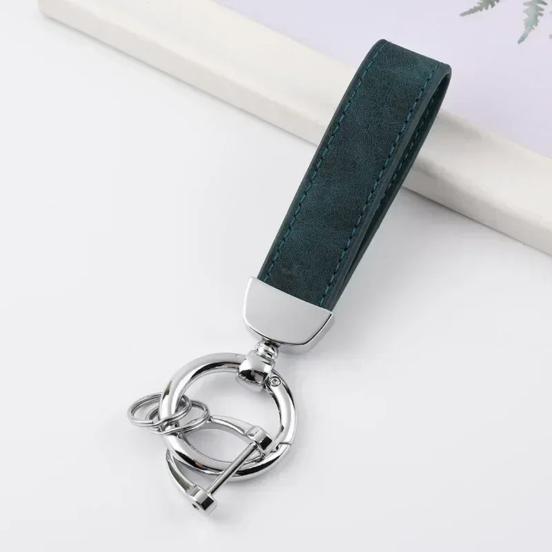 Customizable Leather Key Ring