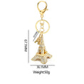 Load image into Gallery viewer, Eiffel Tower Key Ring With Rhinestone
