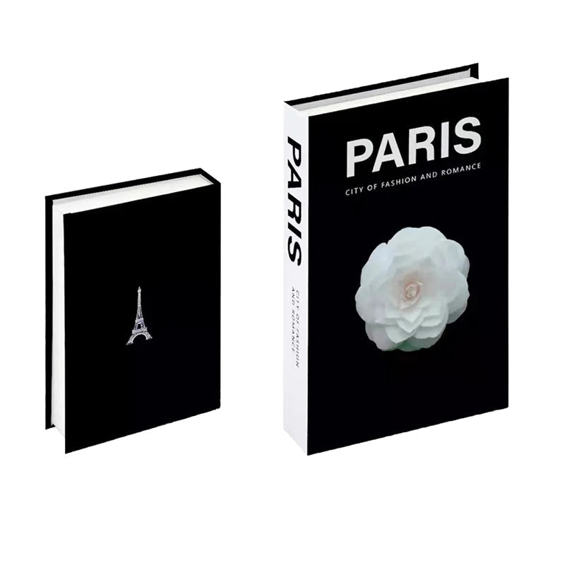 Book Storage Box Paris Pink