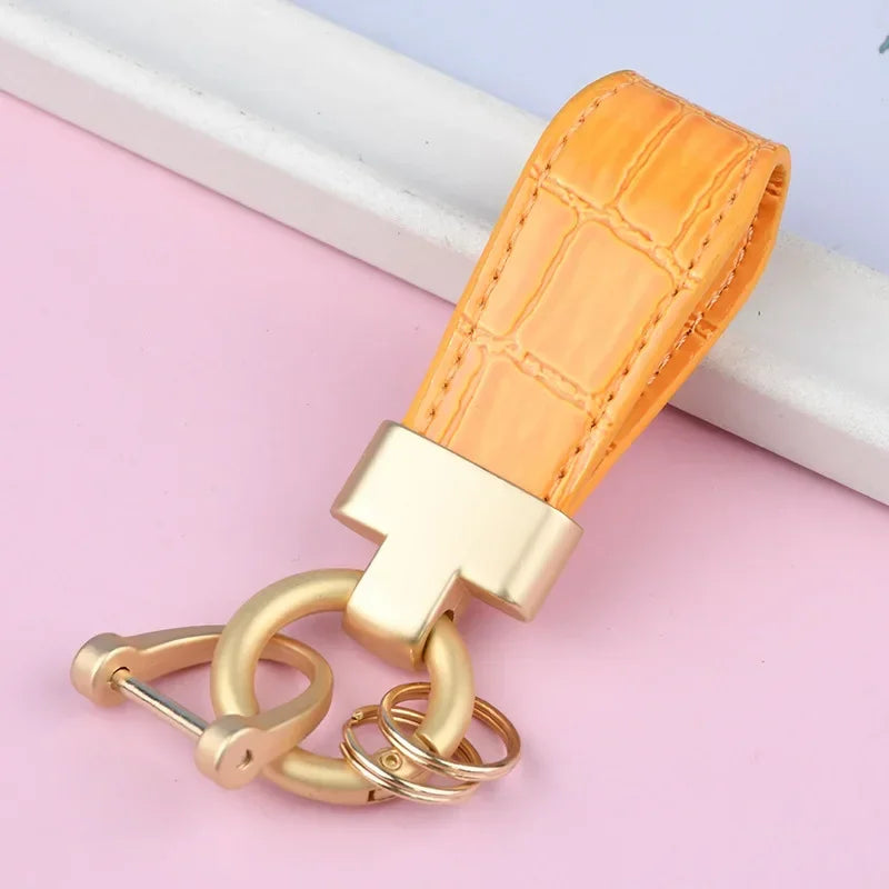Customizable Leather Key Ring