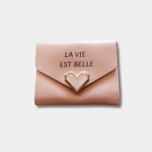 Small Women Wallet With Heart Customizable