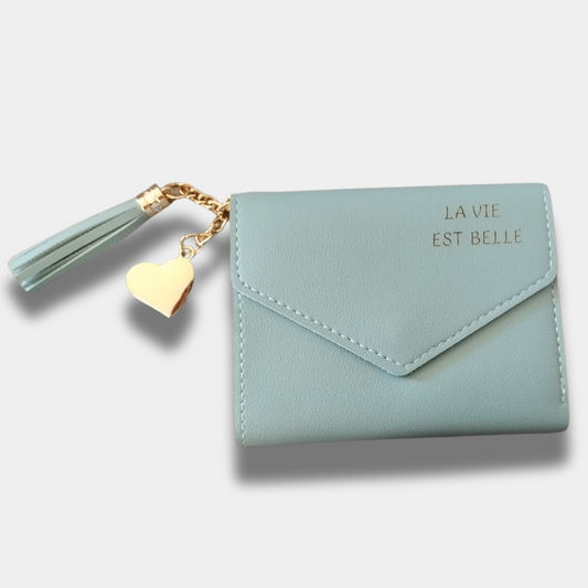 Small Wallet Personalized Heart Shaped Chain