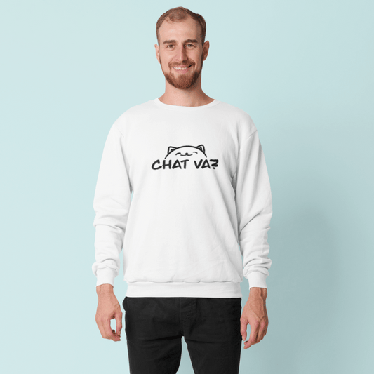 Sweater White Chat Va