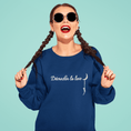 Load image into Gallery viewer, Sweater Navy Décrocher la Lune
