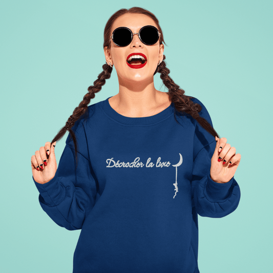 Sweater Navy Décrocher la Lune