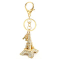 Load image into Gallery viewer, Eiffel Tower Key Ring With Rhinestone
