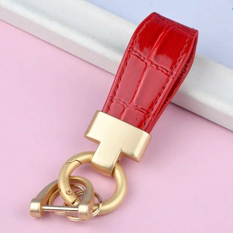 Customizable Leather Key Ring