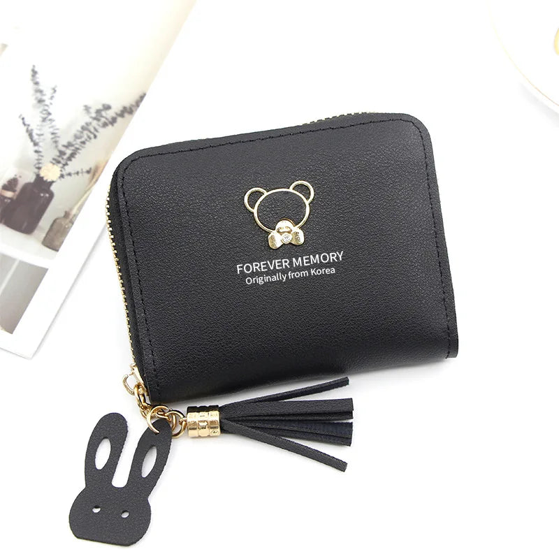 Customizable Mini Wallet With Teddy Bear
