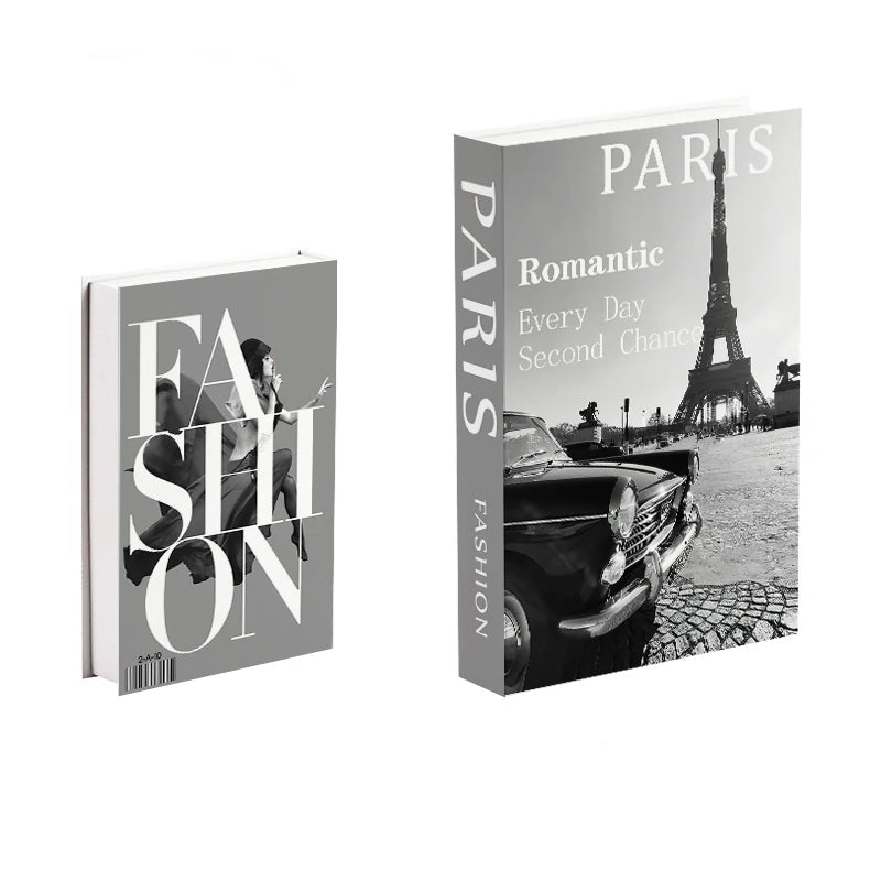 Book Storage Box Paris Pink