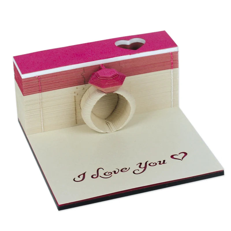 Bloc Notes 3D Love