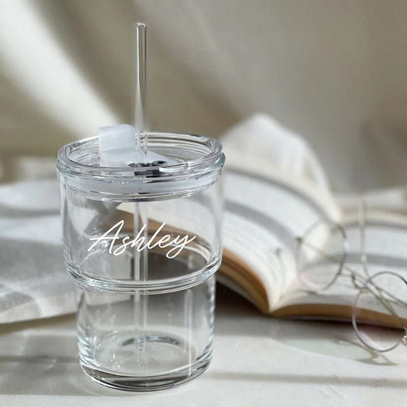 Customizable Glass Travel Mug