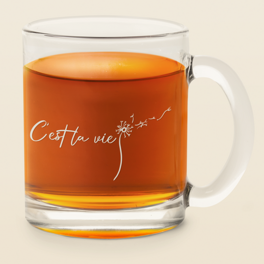 Glass Mug C'est La Vie