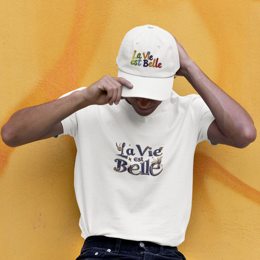 Cap White La Vie Est Belle Multicolor