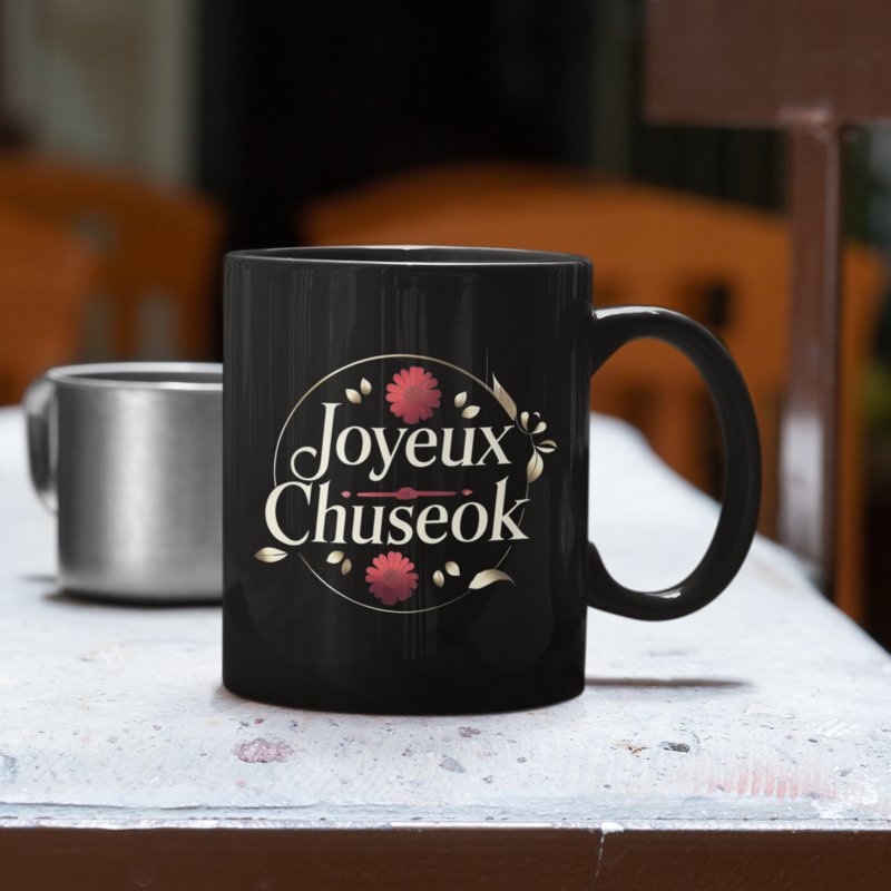 Mug Joyeux Chuseok Black