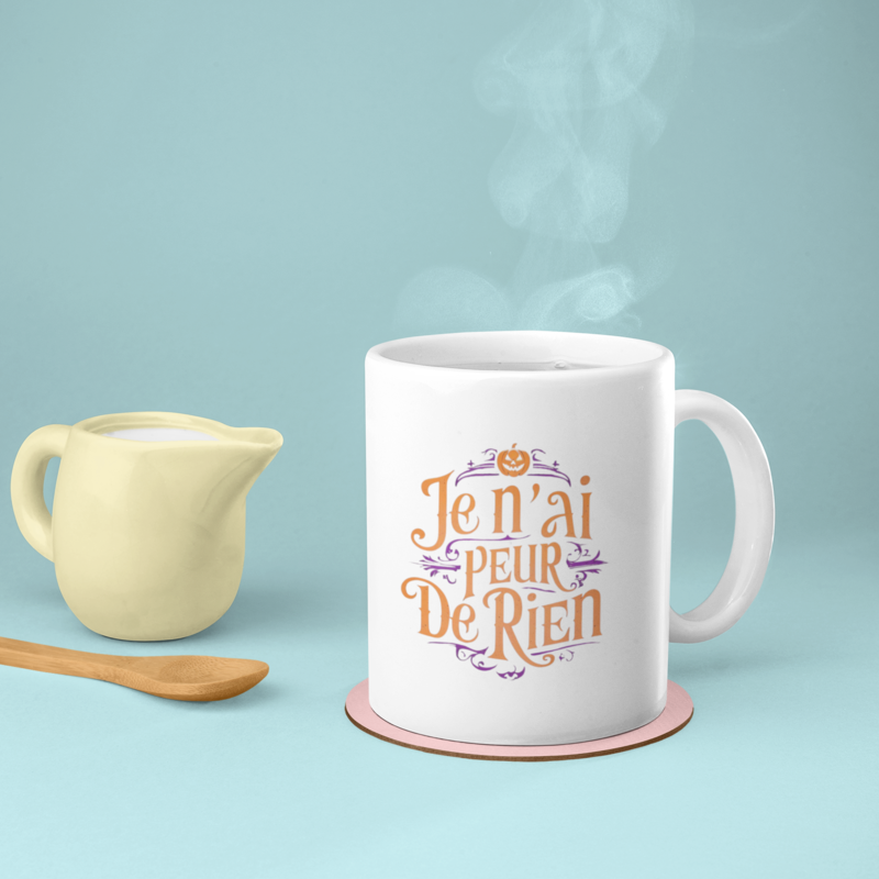 Mug White Halloween Je n'ai Peur de Rien