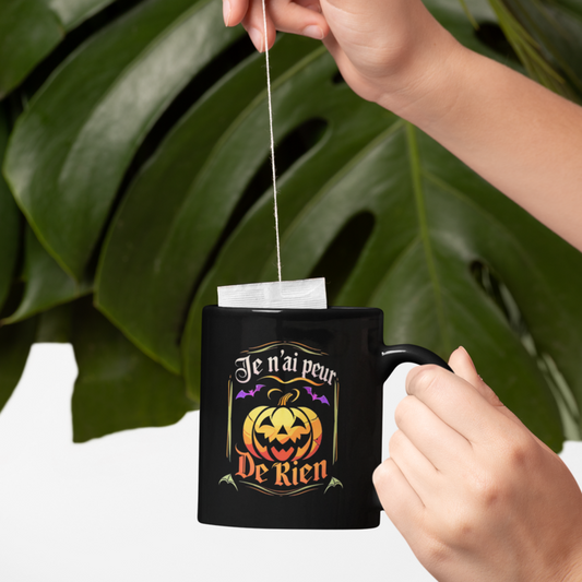 Mug Black Halloween Je n'ai Peur de Rien