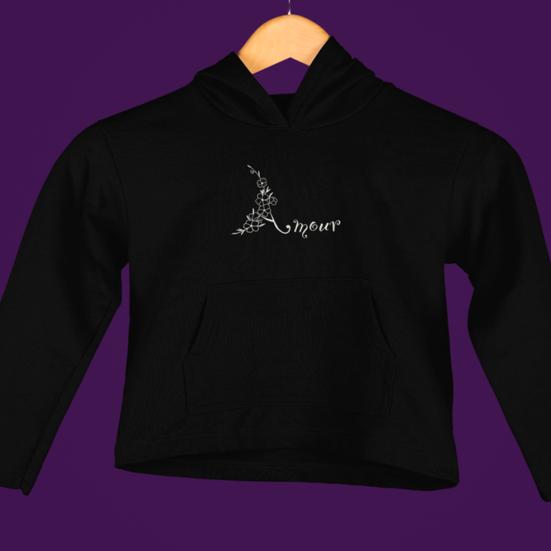 Child Hoodie Black Amour