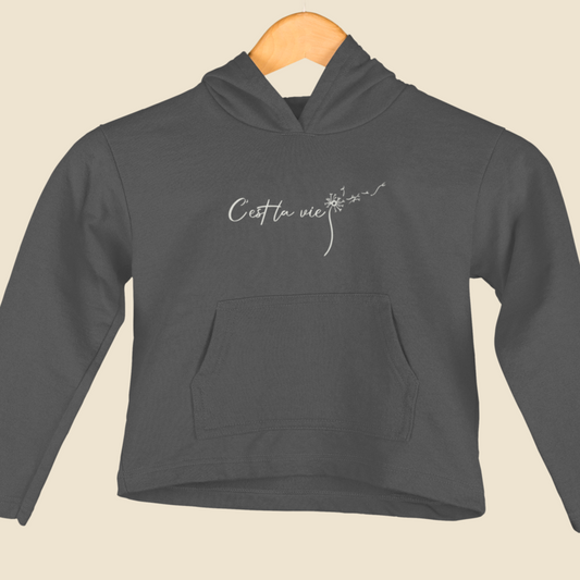 Child Hoodie Grey C'est La vie