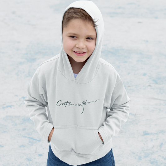 Child Hoodie White C'est La vie