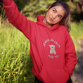 Load image into Gallery viewer, Hoodie Red Je Veux un Calin Avec Toi Teddy Bear
