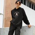 Load image into Gallery viewer, Hoodie Black Je Veux un Calin Avec Toi Teddy Bear
