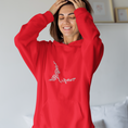 Load image into Gallery viewer, Hoodie Red Amour With Flowers
