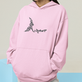 Load image into Gallery viewer, Hoodie Pink Amour With Flowers
