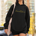 Load image into Gallery viewer, Hoodie Black Tu as Un Coeur en Or
