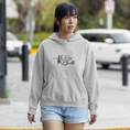 Load image into Gallery viewer, Hoodie Gray La Vie Est Belle
