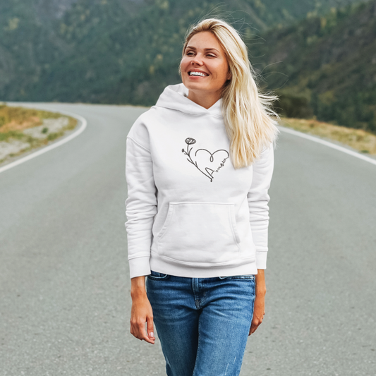 Hoodie White Amour