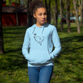 Load image into Gallery viewer, Hoodie Blue Amour
